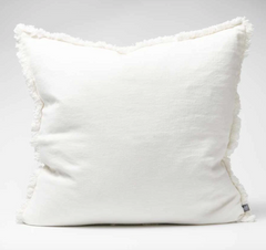 LUCA BOHO CUSHION - WHITE 60 x 60