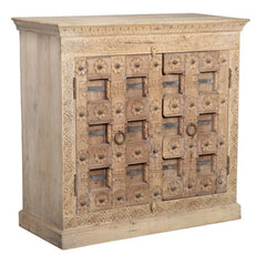 Ajuna Carved 2 Door Cabinet