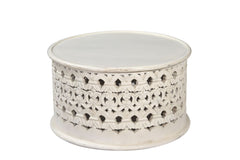 'Jhansi' Indian Coffee Table, White