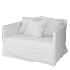 'Khalia' Single Seater Sofa, White