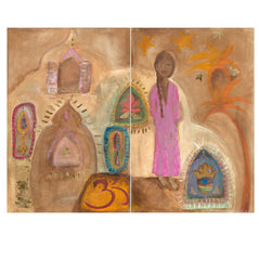 'Mayana' Diptych 2x Large Prints On Canvas