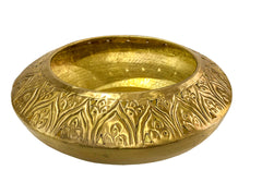 CARVED BRASS BOWL